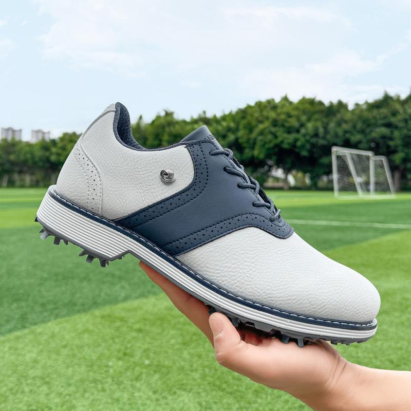 Product Introduction of Professional Men Golf Shoe Brogue Removable Leather Shoes with Nails Casual Business Sneaker Non Slip 16