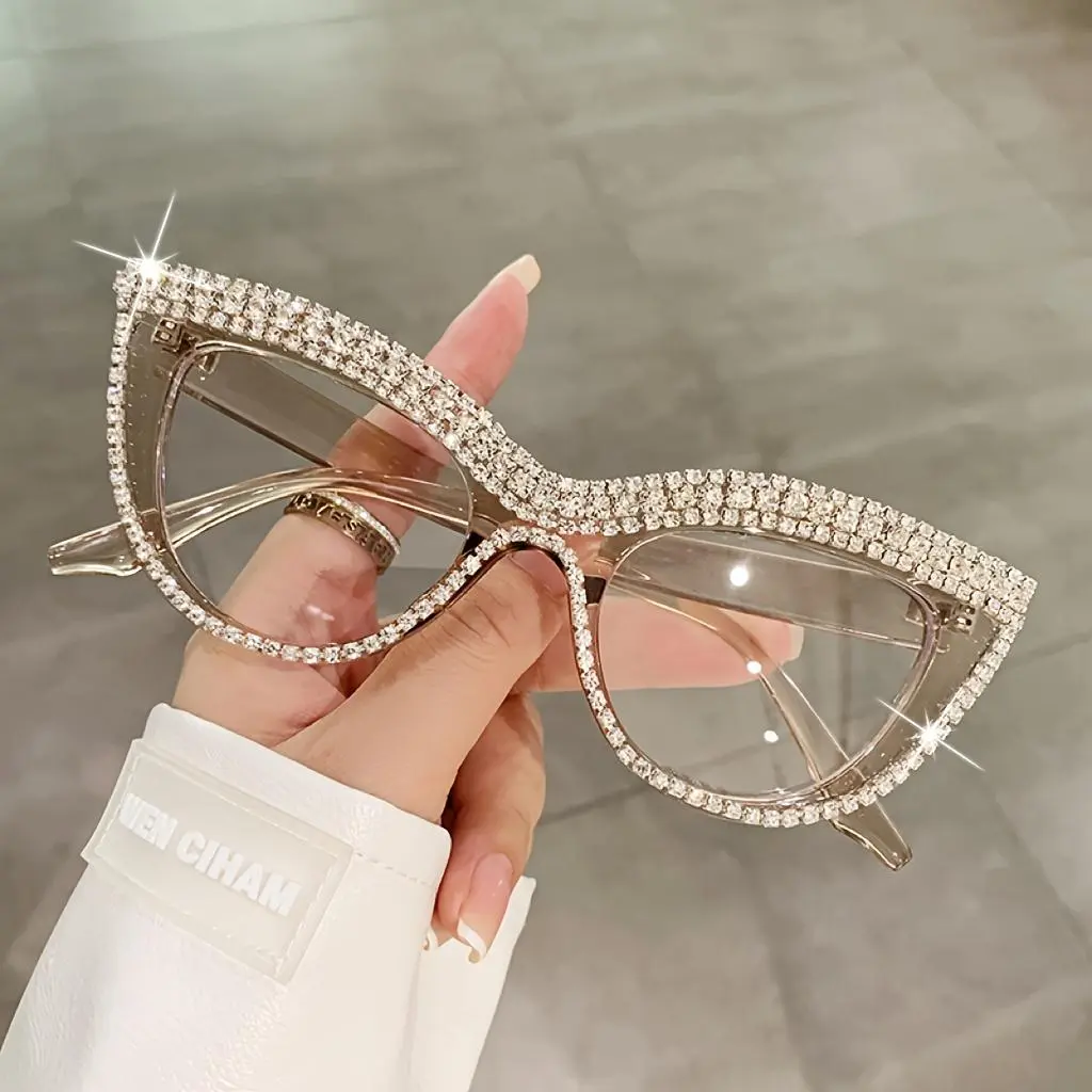 Cat Eye Clear Lens Glasses Party Favors Computer Glasses Decorative Spectacles For Women