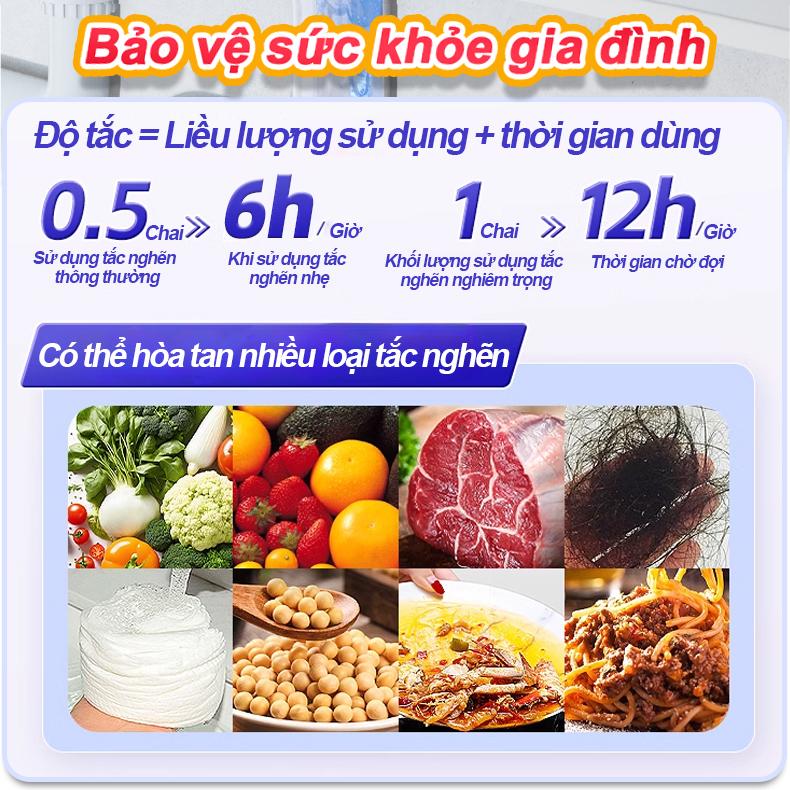 Gel Vệ Sinh Đa Năng 2in1 Chanteclair – Thông Cống & Tẩy Rửa Bồn Cầu – Tan Mỡ, Tóc, Khử Mùi, Không Cần Chà, Sạch Bồn Cầu & Đường Ống Siêu Nhanh – An Toàn, Siêu Mạnh 5