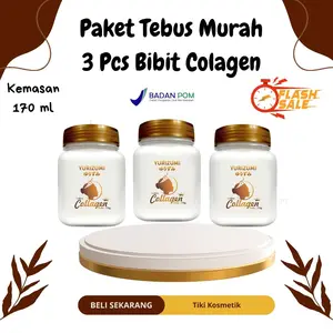Promo Hari Ini 3 Pcs Bibit Collagen Yurizumi Pencerah Kulit Body lotion Handbody Bikin Kulit Cerah Glowing Aman BPOM 170 g