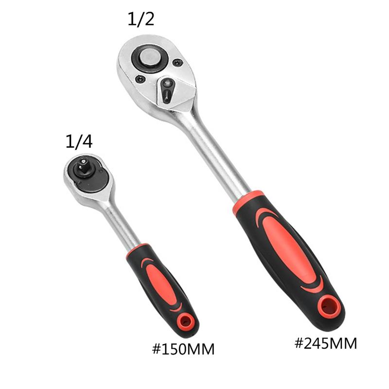 Product Introduction of 24 Teeth Ratchet Wrench Multifunction 1/4 inch Maintenance Handle Quick Release Socket Wrench for Furniture Motorcycles 51