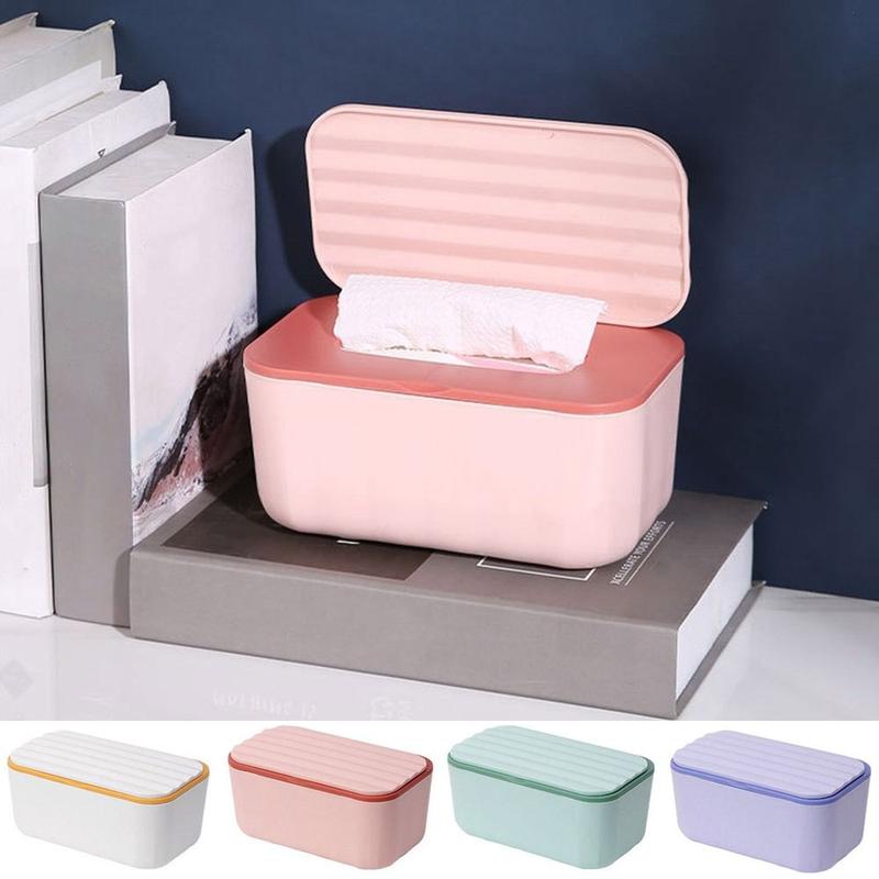 Portable Plastic Dual-purpose Tissue Box Extractive Large Capacity Wet Wipes Dispenser Dustproof Seat Type/Wall Mounted Napkin Paper Case Car 0