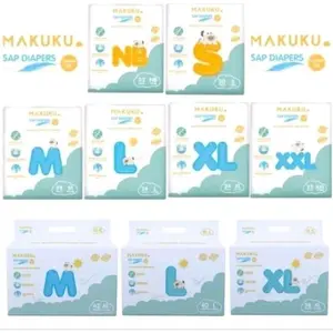 Makuku Air Diapers Comfort Fit NB S M L XL XXL Jumbo M L XL bayi merah
