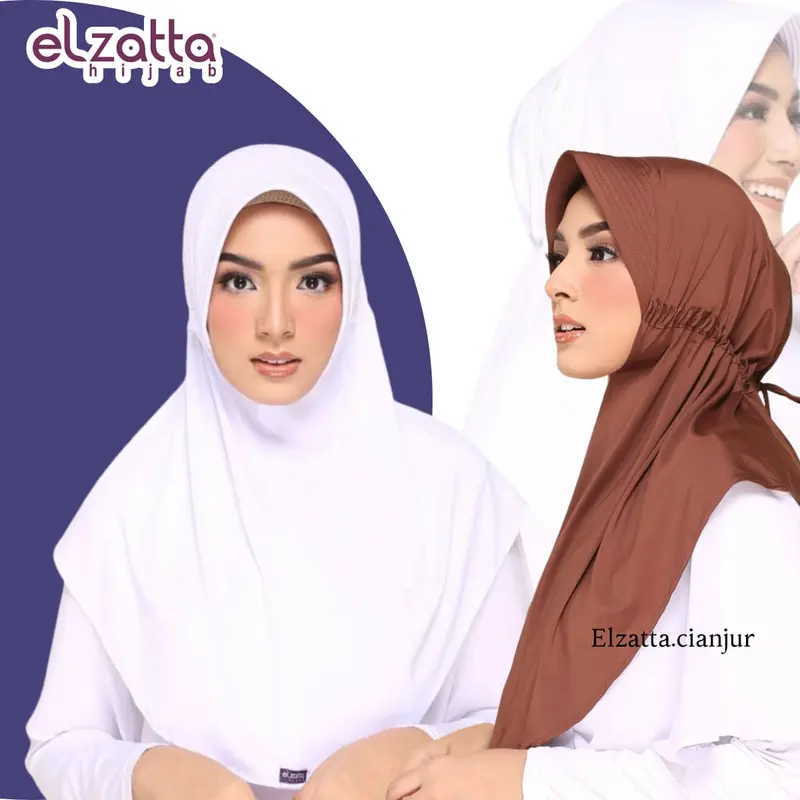 BERGO ELZATTA TERBARU SERUT BELAKANG ZARIA SAHARA BAHAN JERSY SUPER ADEM TERLARIS NOMOR SATU PREMIUM SPORT TRANDING ANTI TEMBEM KEKINIAN Jilbab Katun Lembut Nyaman Rayon Muslim Kerudung Instan 1