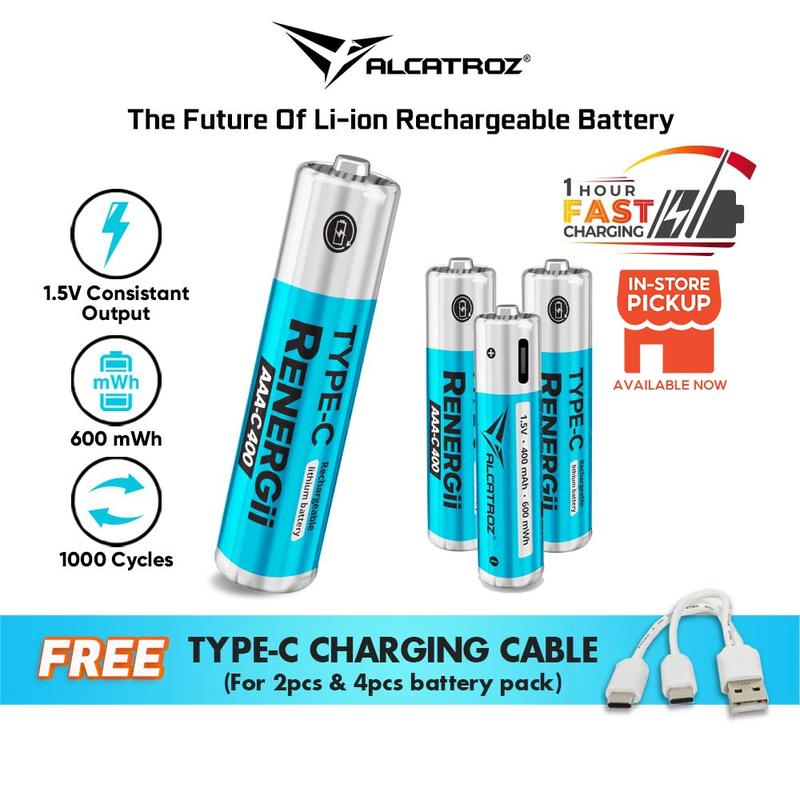 Alcatroz Renergii Li-Ion AA / AAA Rechargeable Battery | Hug - TikTok ...