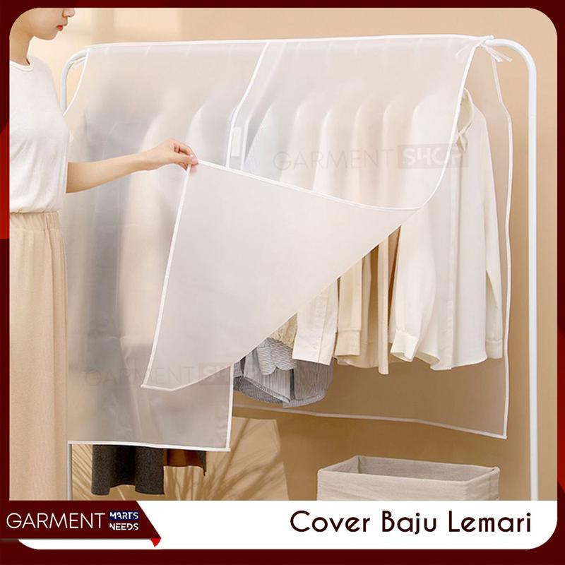 Cover Pelindung Pakaian Celana Gamis Anti Debu Penutup Lemari Jemuran Bahan Waterproof Tebal 3