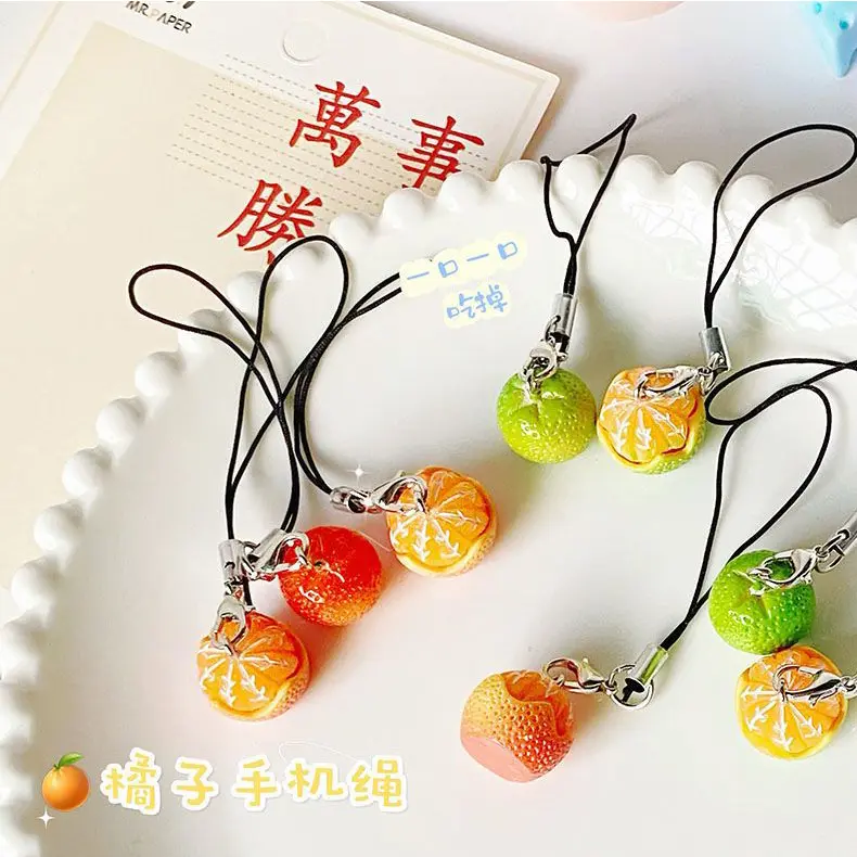 สายคล้องโทรศัพท์มือถือ, ส่วนบุคคลสร้างสรรค์กึ่งลอกสีส้ม, กระเป๋านักเรียนที่น่ารัก, พวงกุญแจ, จี้คู่, ของขวัญแฟน, โซ่