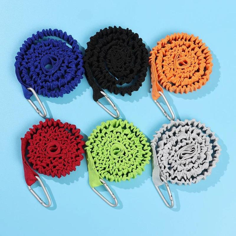 Product Introduction of 1pc Tie Rope with Safety Hook Kayak Paddle Leash Adjustable Elastic for Kayak Paddles Canoe Oar Fish Rod Rowing Boat Accessory 4