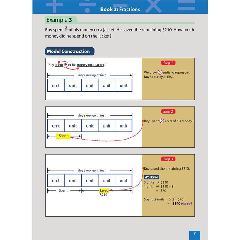 Product Introduction of original Master Math Models Primary 3 & 4 Book 3  Fractions | Singapore Mathematics Model Drawing Strategies | MOE New Syllabus 15