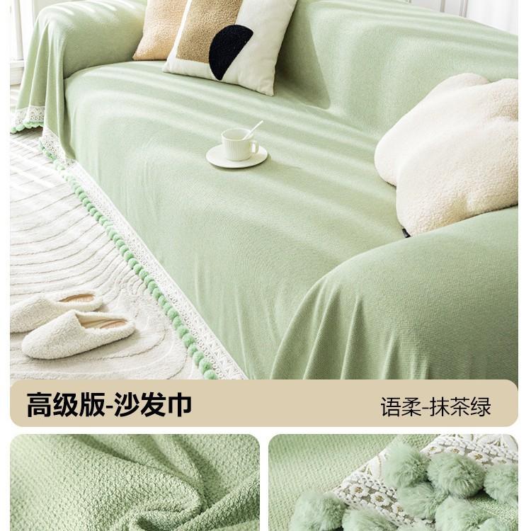 New Cream Style Teddy Velvet Universal Sofa Cover for All Seasons, Full Coverage, Non-Slip Integrated Leather Sofa Cover 8