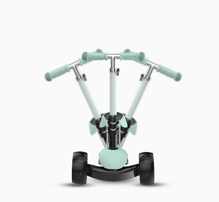 Product Introduction of Toy Child Scooter 2-6 Ages Flashing Wheel Adjustable Boy Girl Kids Scooter Folding Aluminum Alloy Skateboard Popular 2