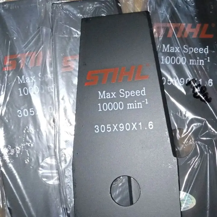mata Pisau mesin potong rumput warna hitam 305x90x1,6 STIHL
