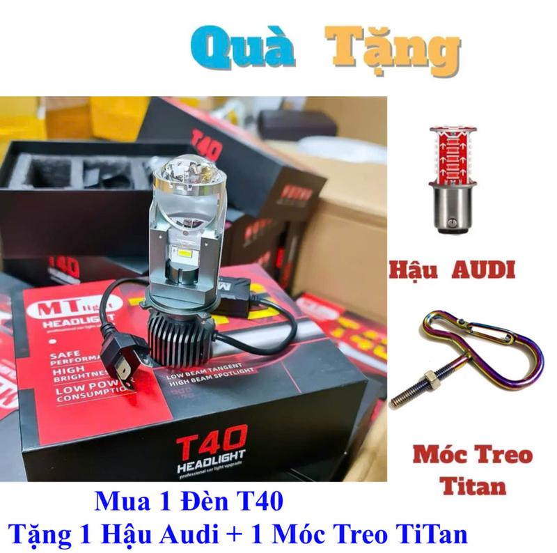 GIÁ LẺ 1 BÓNG RBHL2006 Đèn Pha T40 BẢN NÂNG CẤP 60W Tăng Sáng Led Bi Cầu Mini Chân H4 Điện Áp 12-24 Vol Lắp Ô Tô& Xe Máy BẢO HÀNH 12 THÁNG TẶNG 1 HẬU AUDI+1 MÓC KHÓA CÀI TITAN #T40#DENLED#PHAT40#LEDT40#RB#STORE'S