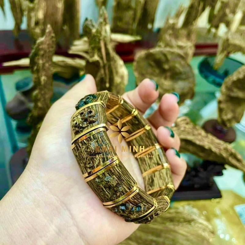 [Cao Cấp] Lách Tay Trầm Hương Sánh Chìm 12 Con Giáp Lên 8k Sang Trọng - Trầm Hương Quảng Nam - Hàng thơm đậm, chất lượng, đẹp. Đổi trả miễn phí. 4