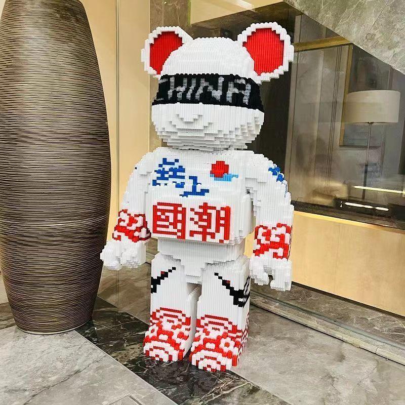 Product Introduction of Khối Xây Dựng, Tương Thích Với Lego, Dòng Ngoại cỡ 55, Gấu Bạo Lực Đồ Trang Trí, Đồ Chơi Lắp Ráp Ba Chiều Thích Hợp Cho Bé Trai Và Bé Gái, Quà Tặng Trẻ Em, Giảm Giá 6