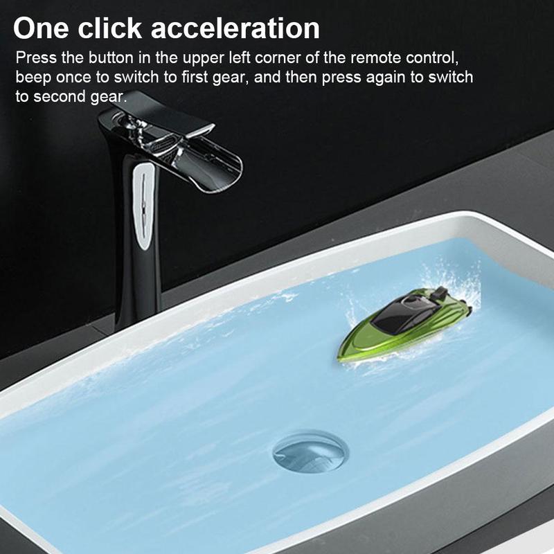 Product Introduction of Remote Control Ship Rc Boat Pool Toy LED Light Waterproof Control High Control Boat Speed Party A8A2 36