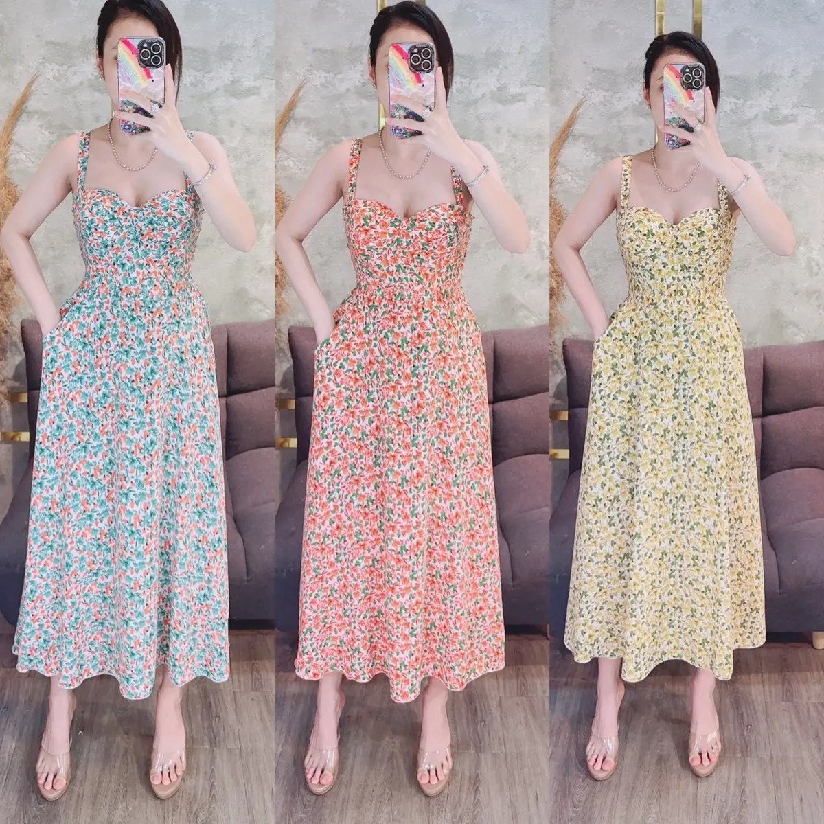 Đầm Hai Dây To Cúp Mang H011 Cup Dress