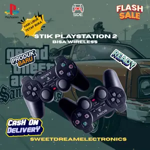[ NEW PROMO 2 PCS ] Stik Stick PS2 Playstation 2 Kabel Wired Getar -