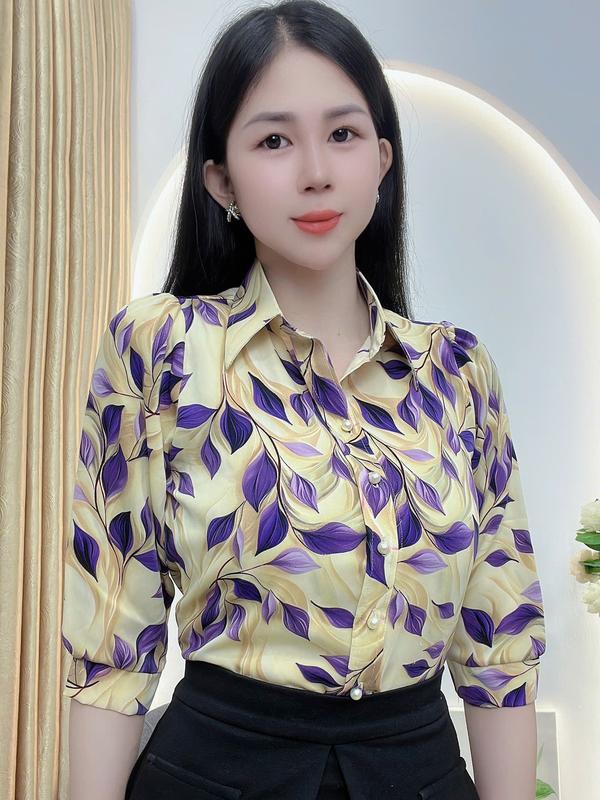 SM22- ÁO SƠMI HỌA TIẾT TAY LỠ ĐƠN GIẢN TRẺ TRUNG 3