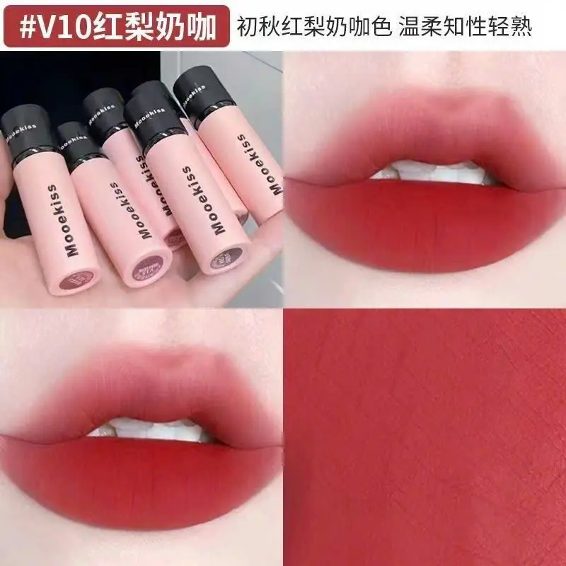 [MOOEKISS]] Son Môi MOOEKISS Loại Son Sáng Da Nâng Bóng Mỏng Nhẹ Dưỡng Ẩm Tint Lì Không Khô Làm Môi 3gr Màu #06 & #07 Chính Hãng yoomi cosmetics 6
