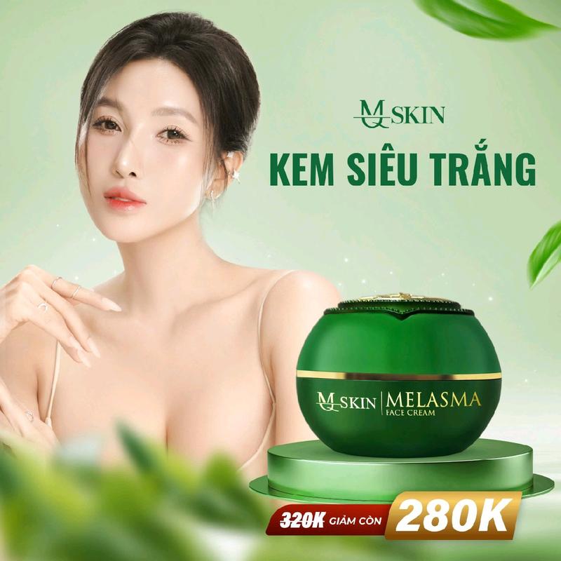Kem Face Siêu Trắng MQ SKIN 20gr - Dưỡng Trắng Da, Hỗ Trợ Nám Tàn Nhang - Women