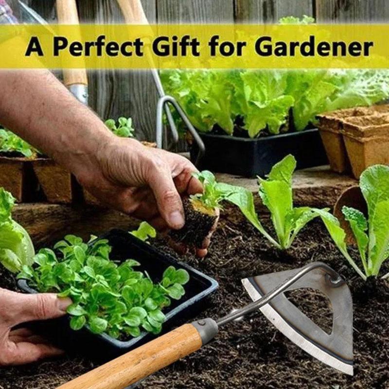Product Introduction of Traditional Garden Hoe Handheld Weeding Garden Rake For Garden Gardening Tools Small Hoe Y9M7 30