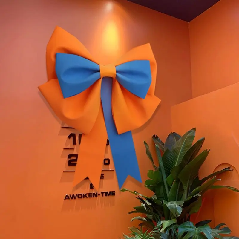 Trang Trí Tường Nền, Nơ Siêu Lớn, Gói Vật Liệu Tự Làm, Thích Hợp Cho Cửa Hàng Và Đám Cưới, Người Nổi Tiếng Trên Internet Khổng Lồ Phong Cách Ins, Nơ Lớn Decor Decor Decor Decor Phòng 2