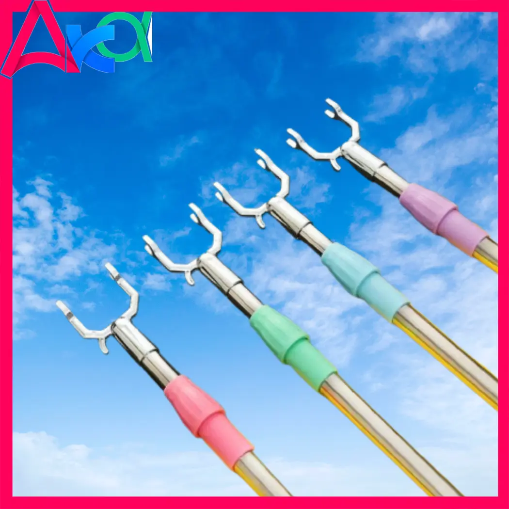 Balcony fork pole clothes hangers retractable pole panungkit ng damit sinampay space-saving drying rack for home laundry tools household tools
