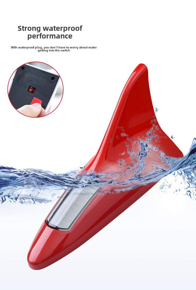 Product Introduction of Car decorative lights, solar shark fin antenna, roof tail modification lights, anti-rear-end collision LED flash 8 lights 14