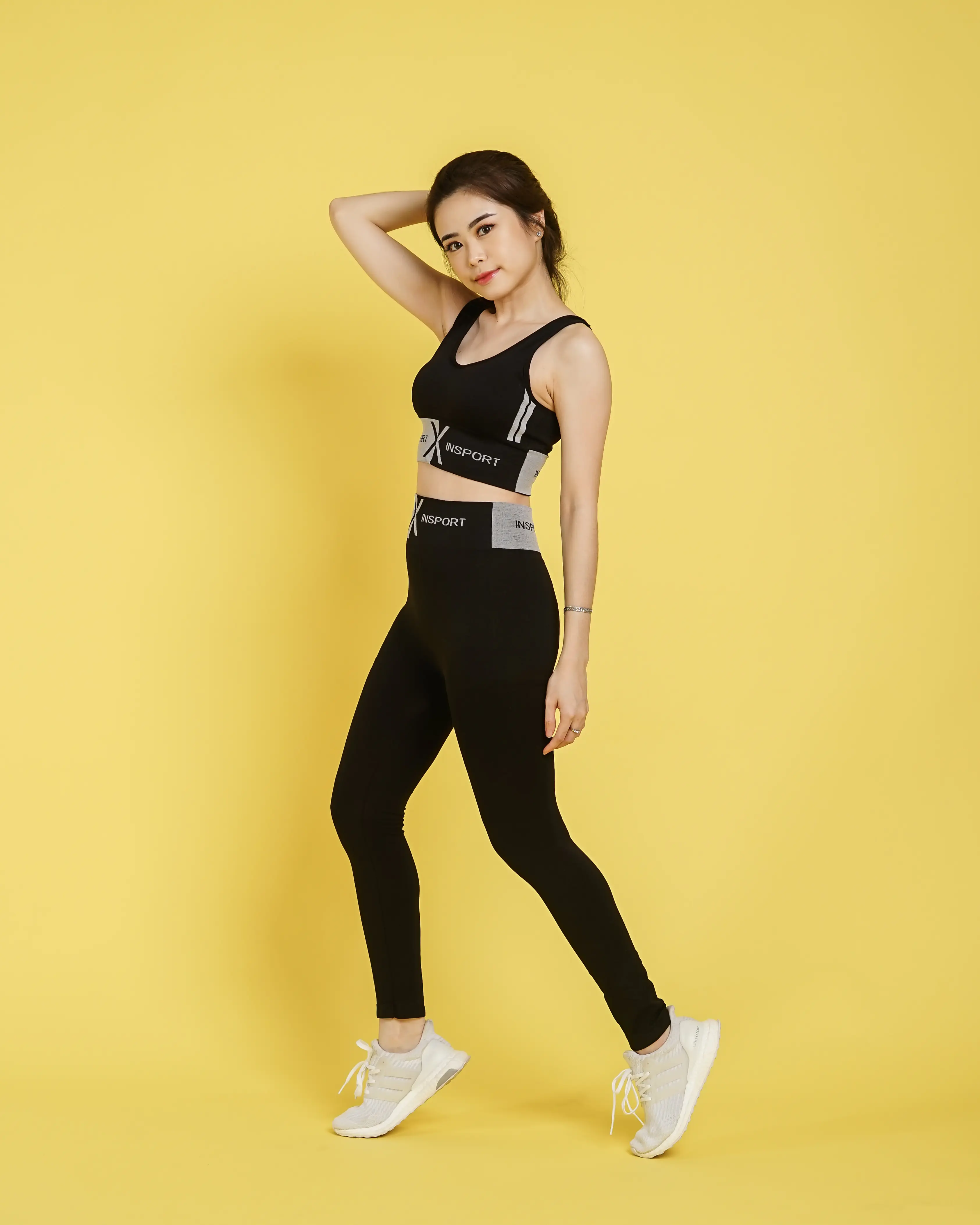 Setelan Pakaian Olahraga Senam Zumba GYM Yoga LS 801/801-1 Set Nyaman Wanita Celana Sport