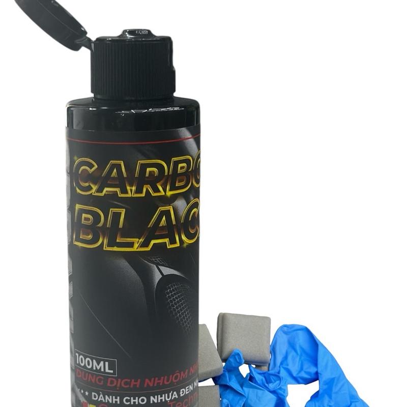   Kèm bao tay mút Chai dung dịch làm đen nhựa nhám Sprayking Carbon Black 100ml 