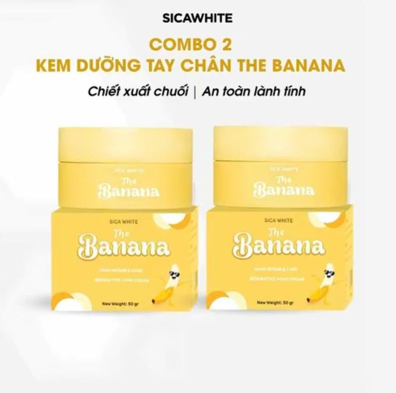Combo 2 Hủ- Kem Dưỡng Mềm Sáng Hồng Da Tay, Bàn Chân, Gót Chân - The Banana 50gr