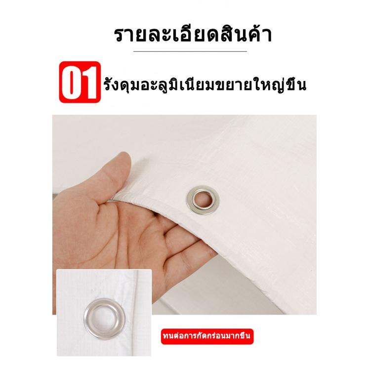 Product Introduction of ผ้าใบกันฝน กันแดด ขนาด 2×3 3×3 3×4 4×5 5×6 6x8 (มีตาไก่) ผ้าใบ ผ้าใบกันน้ำ ผ้าใบ PE อเนกประสงค์ ผ้าคลุมรถ ผ้าหญ้า ผ้าใบพื้น ผ้าคลุมเต็นท์ ผ้าใบ ผ้ายาง 12