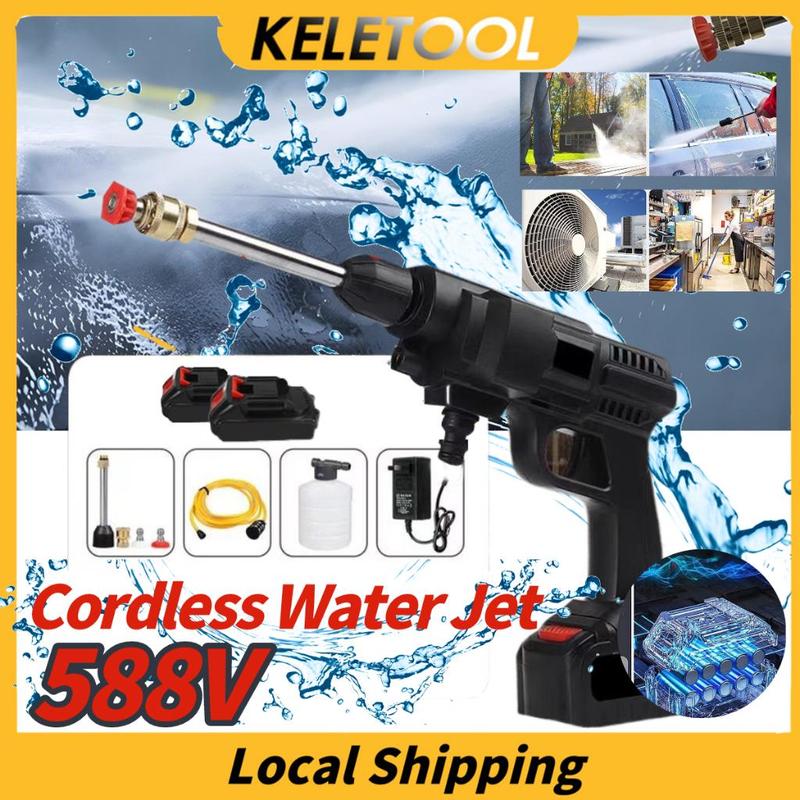 LOCAL SHIPPING SG SELLER LOCAL STOCK  Water Spray Gun Water Jet High Pressure Powerful Sprayer Car Wash Washer Cordless Portable 0