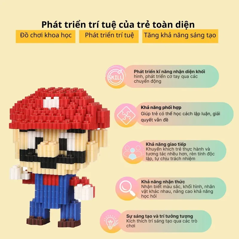 Đồ chơi mô hình lắp ráp 3D hình nhân vật LUFFY Size Lớn có thể làm quà tặng hoặc Decor phòng 4