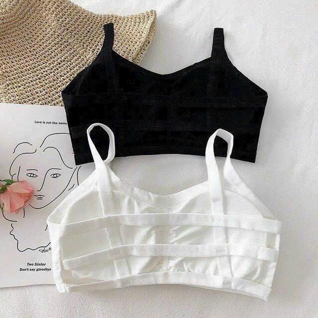 (combo 3) Áo Bra 3 dây cho bé gái, có đệm mút mỏng, chất cotton mềm thấm hút mồ hôi tốt 2