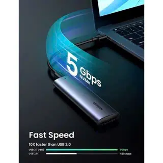 Thiết bị đựng ổ cứng Ugreen CM400 10903 cỡ SSD M.2 NGFF USB Type C - Bảo hành 18 tháng 1 đổi 1 4