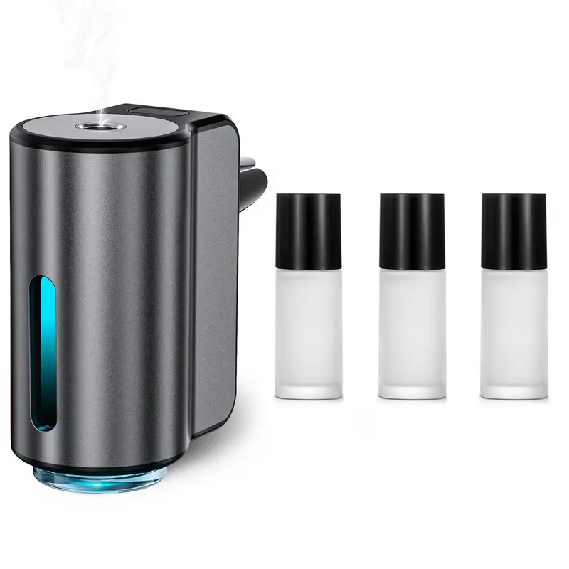 Smart Car Air Freshener, USB Rechargeable Car Aroma Diffuser with 3 Adjustable Modes, Ultrasonic Mist Maker for Car, Home, Office 0
