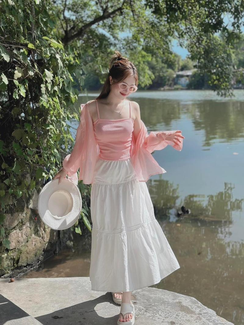 Product Introduction of Set váy áo 3 món đi biển mùa hè 3