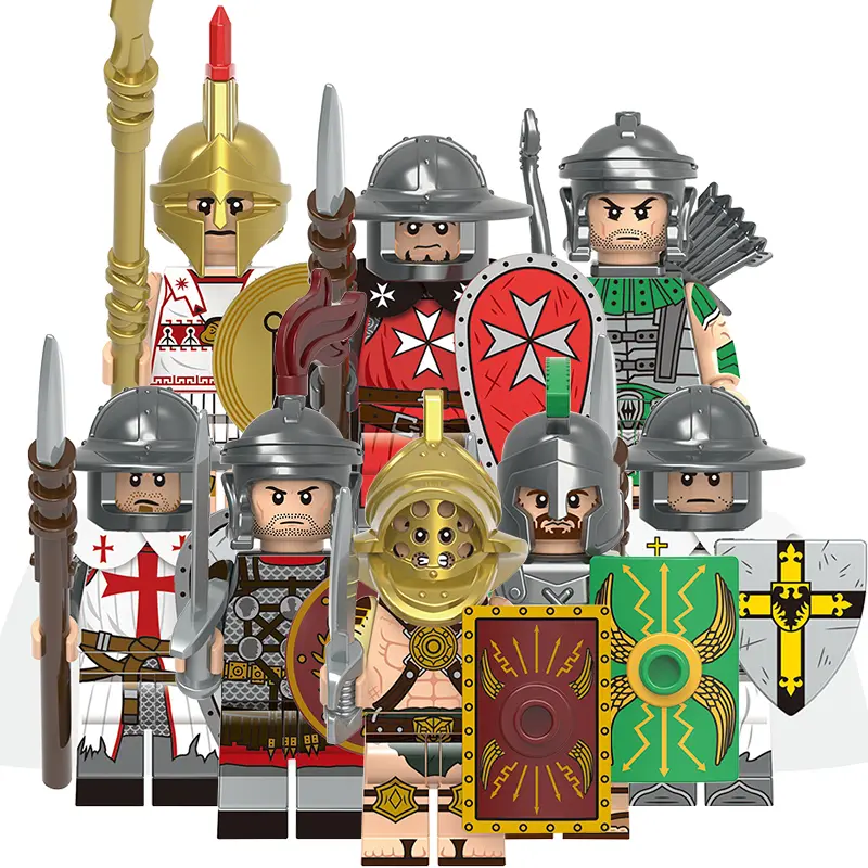 Khối Lắp Ráp, Ngựa Chiến Trung Cổ Hiệp Sĩ Teutonic, Hiệp Sĩ Thần Bí Và Chiến Binh Spartacus, Mô Hình Hành Động Mini Cổ Đại Đồ Chơi Xây Dựng Cho Trẻ Em, DT8901 G0128 G0133 GH0261 GH0262 X0164 X0316 X0320 X0348 8