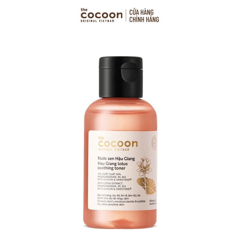 Nước sen Hậu Giang (toner) Cocoon  giúp phục hồi đa nhiệm cho da rất nhạy cảm 140ml