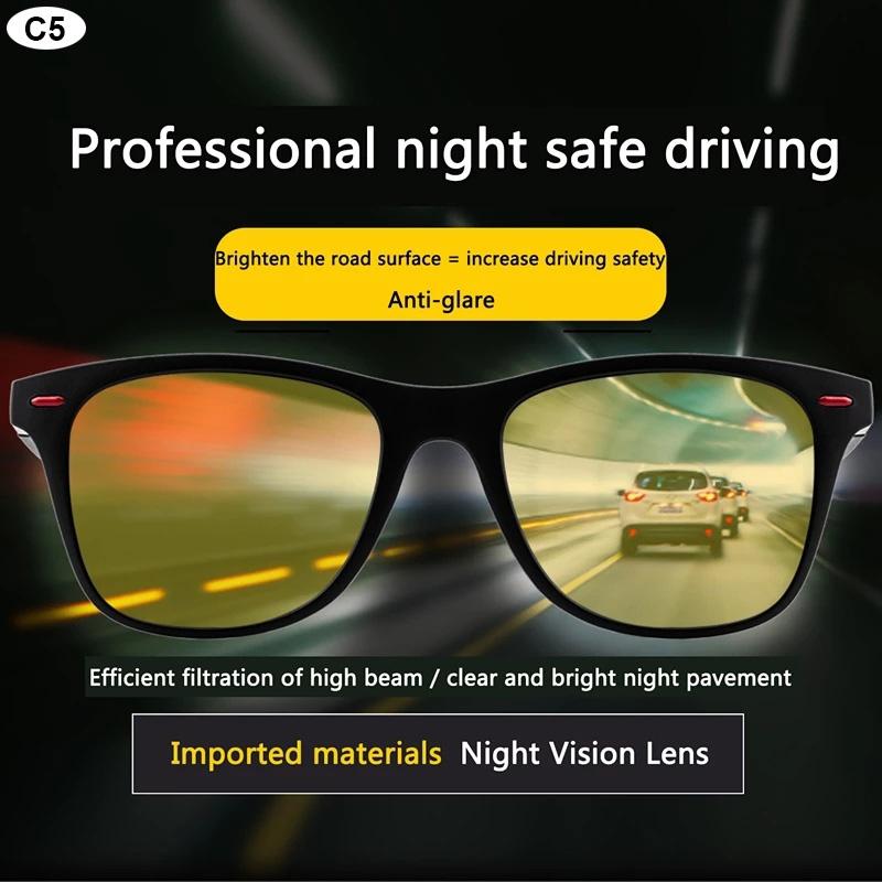 Product Introduction of Kính nhìn ban đêm, gọng PC, kính râm phân cực, dành cho nam giới, thích hợp cho các môn thể thao ngoài trời, kính chống nắng, có khả năng nhìn ban đêm ngày và đêm, lái xe và kính ban đêm, kính bảo hộ 2