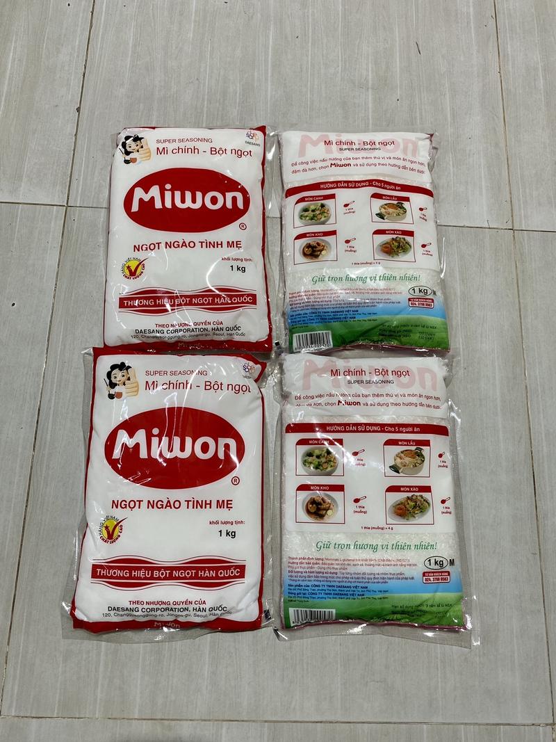 Product Introduction of [TO VỪA ]4 GÓI BỘT NGỌT MIWON LOẠI 1KG HẠT TO VỪA M (TỔNG KHÁCH NHẬN VỀ 4 KÍ ) THƯỜNG DÙNG TRONG GÓC BẾP GIA ĐÌNH Nấu ăn Ăn ngon An toàn Đậm vị 5
