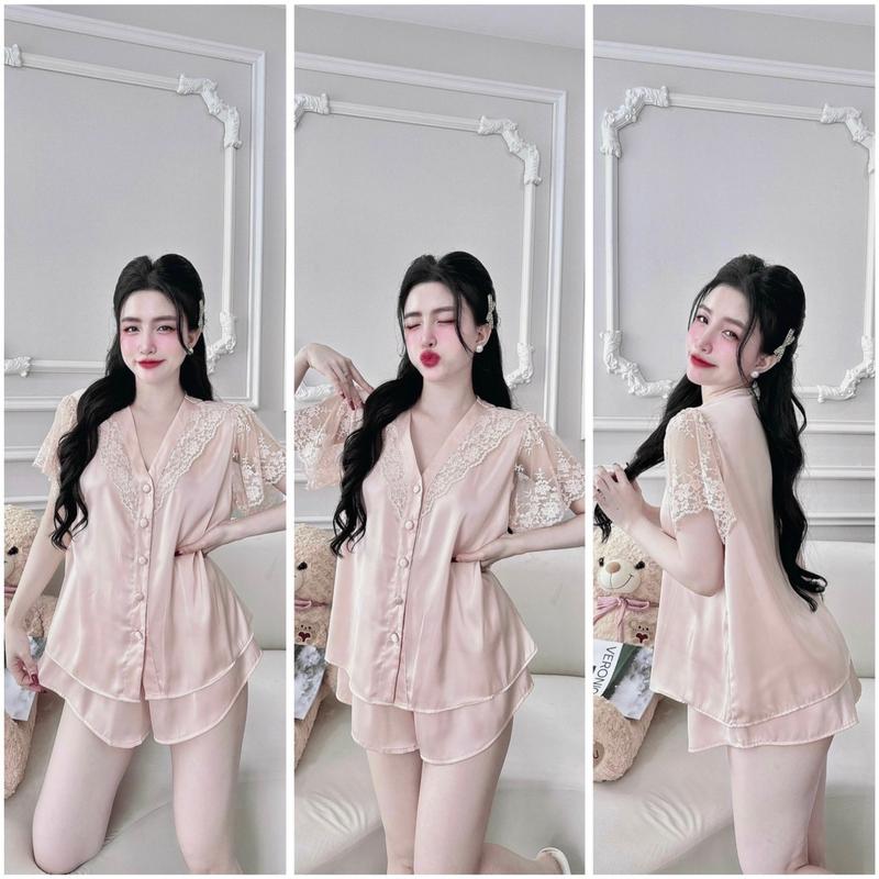 Product Introduction of Bộ đùi latin mặc nhà viền ren nút bọc 40-60kg 2