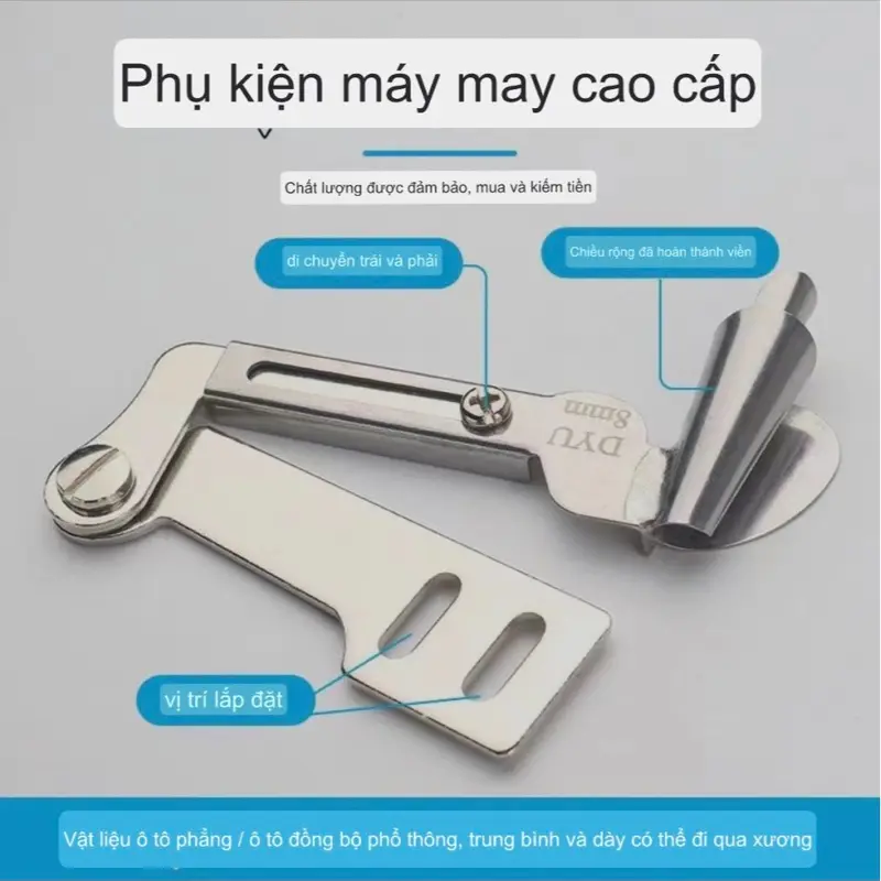 Cử cuốn lai cong, lai bầu qua mối nối cho máy công nghiệp 1 kim và máy gia đình 3