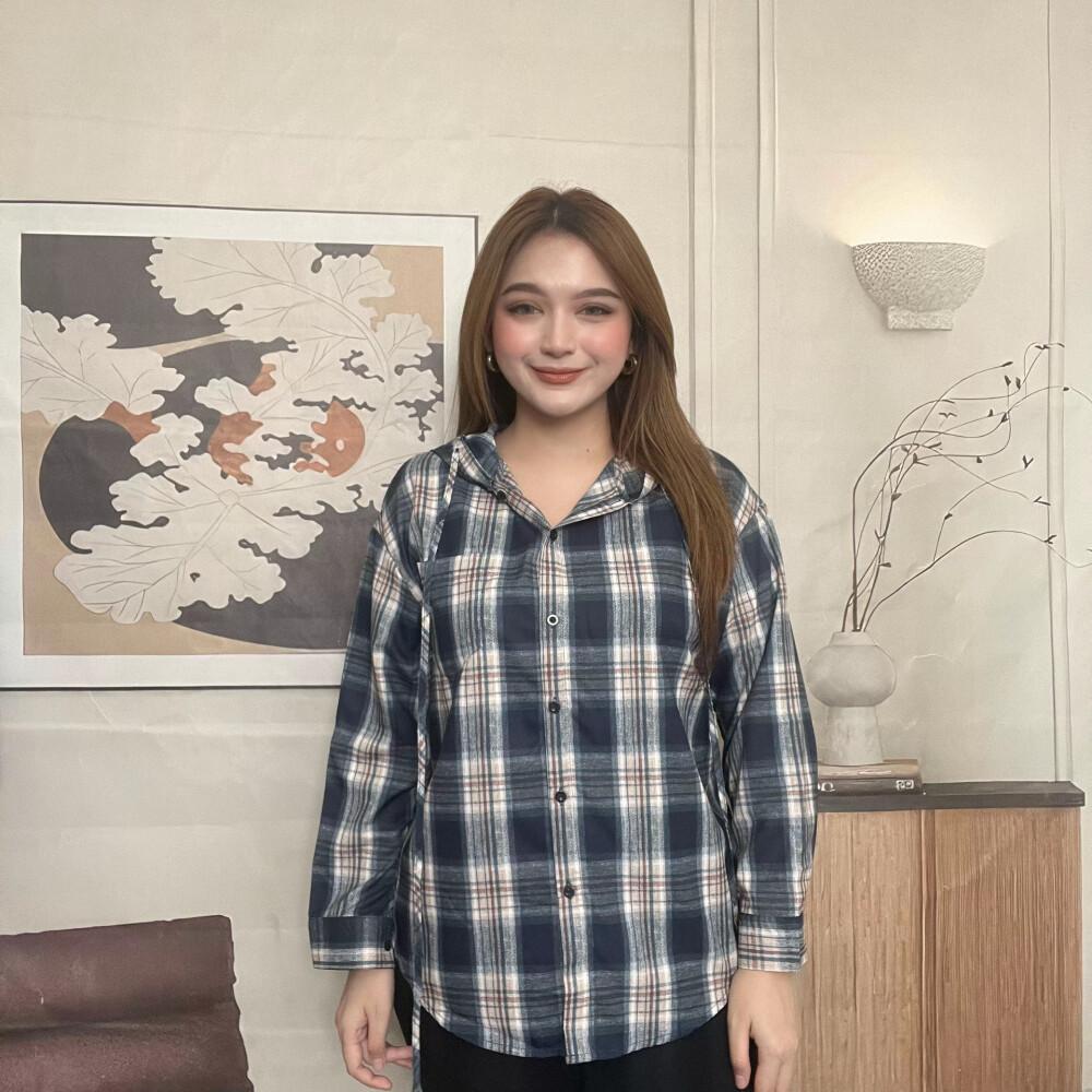 [ready stock]FADFAD kemeja cetak temperamen gaya baru wanita atasan elegan