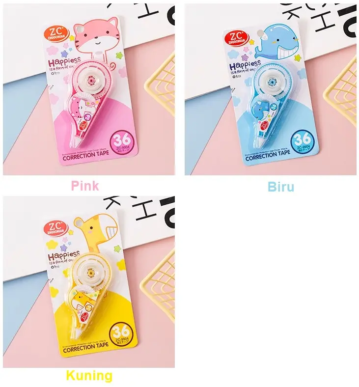 GanS Tipex Tip X Pita Koreksi Pena Correction Tape GS-ST0448 Stationery 5