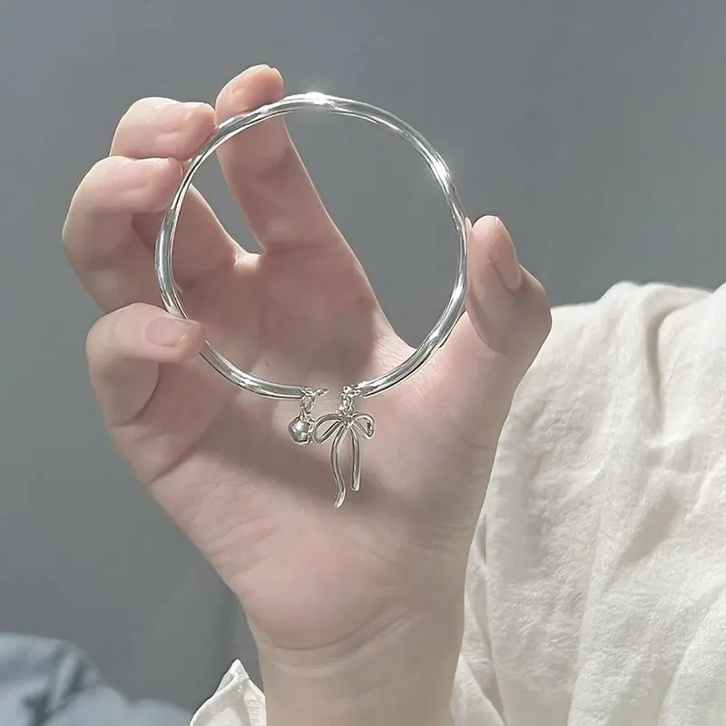 Vòng Tay Nơ Hợp Kim, Nữ Thanh Lịch, Vòng Tay, Vòng Tay Lắc Tay, Có Chuông, 1 Cái, H9B6 3