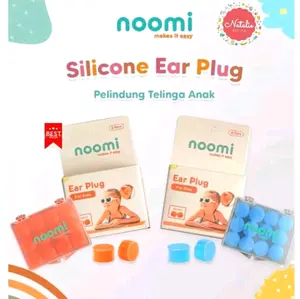 NOOMI Silikon earplug isi 12 / Pelindung telinga bayi dan anak