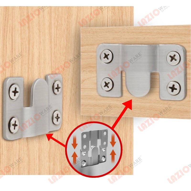 Heavy duty interlock hook clip mount hanging bracket support - TikTok ...